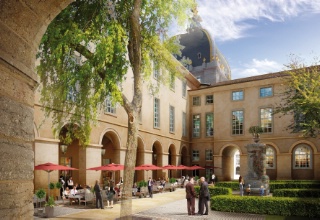 Image de synthèse du projet de l'hôtel-Dieu, à Lyon.