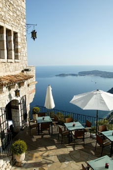 Ou le château Eza à Eze.