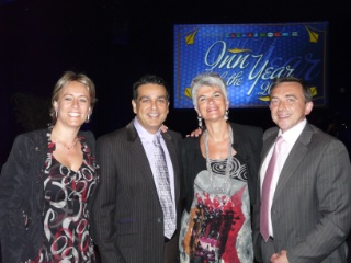 Laurence Leblond-Buisson, Mark Pearce, Isabelle Rochelandet et Frédéric Leprou.