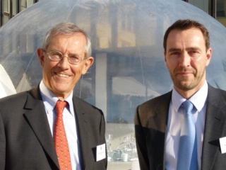 Jean-Bernard Devernois, président de la CCI du Roannais, et Philippe Dalaudière, membre de la CCI et organisateur du congrès.