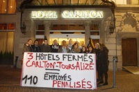 Lundi matin, les salariés ont manifesté leur inquiètude devant leur établissement.