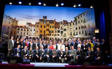 Les nouveaux membres réunis à Turin pour leur entrée dans les Relais & Châteaux.