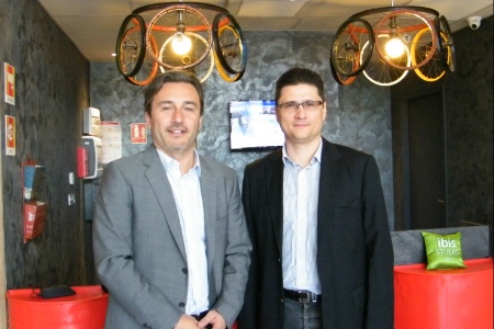 David Dongais et Hervé Pitault, propriétaires de l'Ibis Styles de Vierzon.