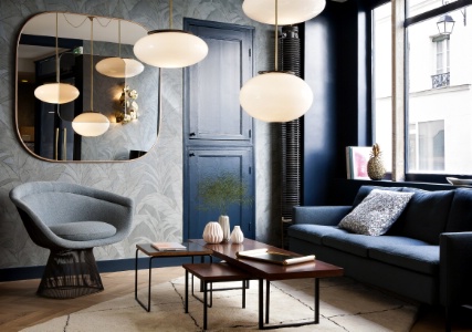 Le salon, cosy et design. Le salon, cosy et design.
