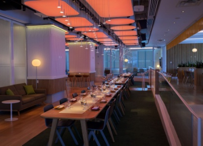 Le club lounge du Yotel New York.