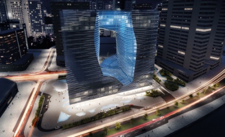 Le Melia Hotel Opus Dubai est signé Zaha Hadid. Le Melia Hotel Opus Dubai est signé Zaha Hadid.