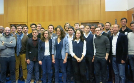 Lauréats, dirigeants et partenaires du Welcome City Lab. Lauréats, dirigeants et partenaires du Welcome City Lab.