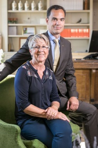 Christine Monteil et David Gouy, les co-directeurs du Château de Berne.