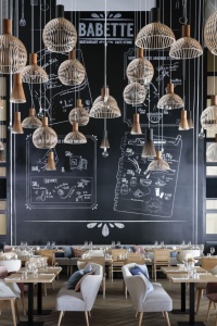 Le 'restaurant-café-concept store' Babette de l'hôtel.