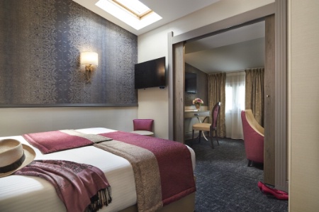 Une suite de l'hôtel Best Western Premier Bayonne Etche-Ona à Bordeaux.