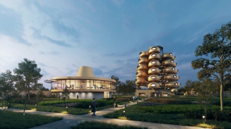 L'incroyable arbre-hôtel du Domaine du Château des Pères ouvrira ses portes au printemps 2022.