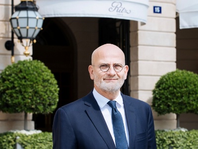 Marc Raffray vient d'être nommé directeur général du Ritz Paris.