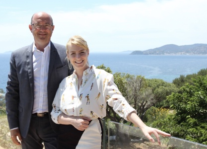 Stéphane Personeni, directeur de l'établissement, et Lucie Weill, propriétaire.