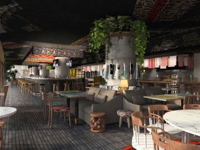 Le restaurant du Mama Shelter Paris West.