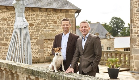 Mathias Haefeli et Michaël Linhoff, les propriétaires du Château, à l'origine du projet.