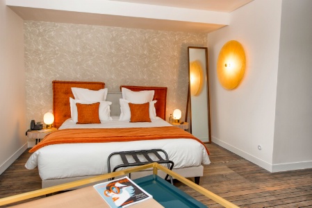Toute la literie de l'hôtel vient de Bretagne.