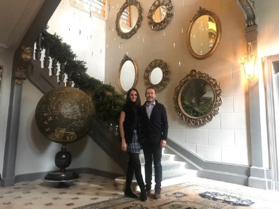 Philippe Rousse et Virginie Guillerm, les propriétaires du Château de Maubreuil.