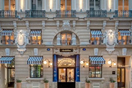 La façade de l'hôtel Chouchou, à Paris (IXe). La façade de l'hôtel Chouchou, à Paris (IXe).