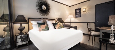 Esprit contemporain dans la chambre Lourmarin.