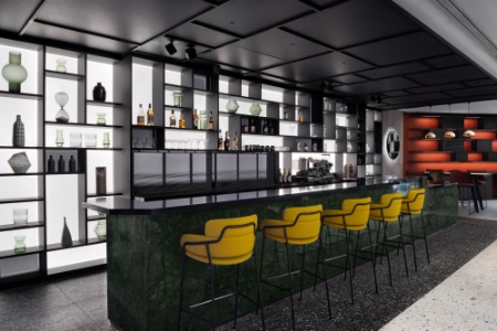 Le bar du Canopy by Hilton Trocadero.
