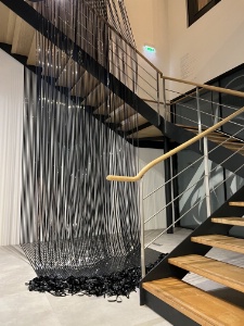 De l'art à tous les étages au Drawing Hotel. Ici, une création de l'artiste mexicaine Vanessa Enriquez.