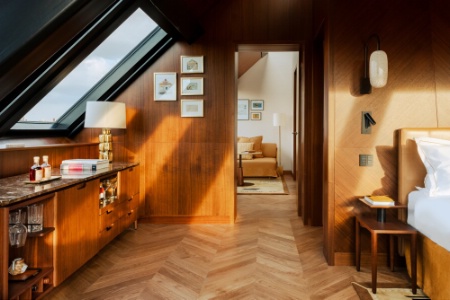 Salon de la junior suite de l'hôtel Madame Rêve.
