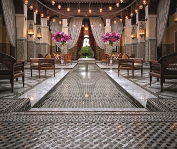 Le lobby du Royal Mansour.