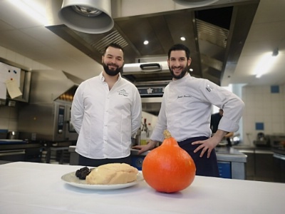Henri Dupont et Stanislas Simonet, les chefs du restaurant Ô Dissay.