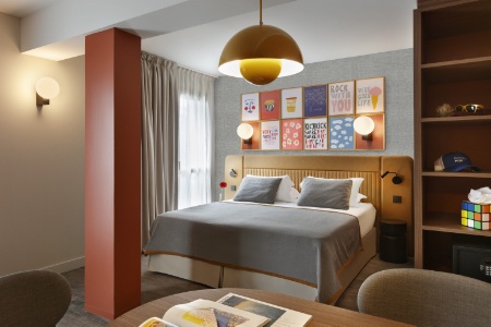 L'une des chambres du Rocky Pop Flaine.