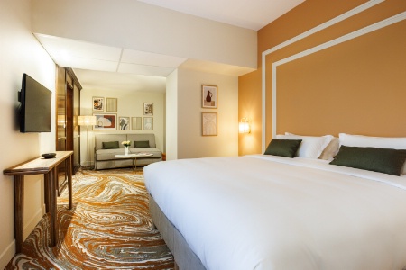 Une chambre du Grand Hôtel d'Orange.