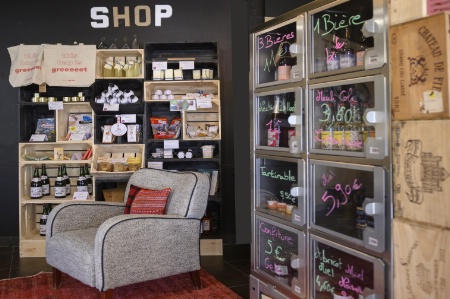 La boutique proposants des produits locaux dans l'hôtel greet Evreux centre (Eure)