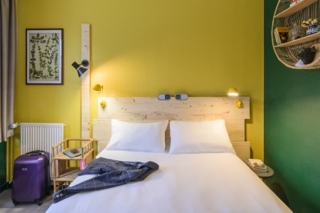 Une chambre de l'hôtel greet Evreux centre (Eure).