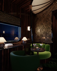 Le bar de l'Orient Express.