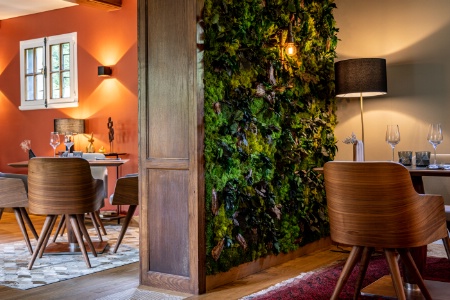 Le restaurant de la Maison Zugno, où le chef Quentin Defert propose une cuisine sans gluten.