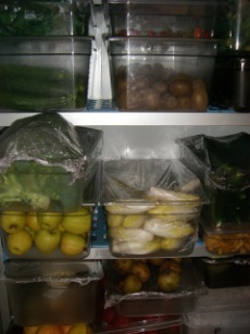 Figure 1 : Il importe de veiller à stocker ces produits propres dans une chambre froide ‘produits finis’ et non dans celle des légumes terreux.