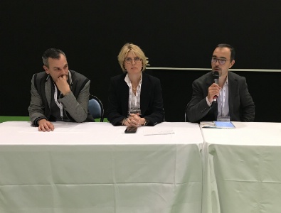 De gauche à droite : Gaylor Huet, Catherine Querard, vice-présidente, et Vincent Sitz, président de la commission emploi du GNI.