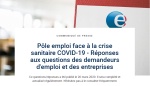 #Coronavirus / Pôle Emploi :  Actualisation des demandeurs d'emploi