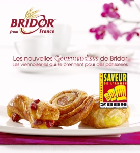 Les Nouvelles Gourmandises de Bridor élues saveur de l’année 2009. Les Nouvelles Gourmandises de Bridor élues saveur de l’année 2009.