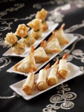 Trio de croustillants de crevettes.