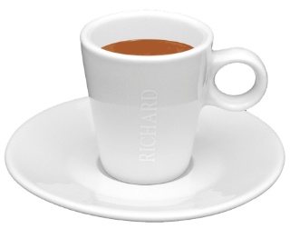 La tasse Slim s'adresse aux amateurs d'expresso serré. Une version cappuccino est également disponible.
