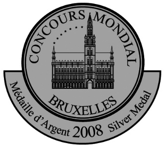 Une médaille d'argent du Mondial de Bruxelles. Une médaille d'argent du Mondial de Bruxelles.