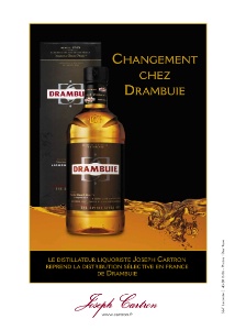 La distribution de Drambuie pour le CHR est désormais assurée par la société Joseph Cartron. La distribution de Drambuie pour le CHR est désormais assurée par la société Joseph Cartron.