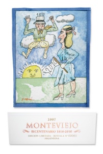 Le Monteviejo, habillé par l'artiste Antonio Segui.