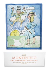 Le Monteviejo, habillé par l'artiste Antonio Segui. Le Monteviejo, habillé par l'artiste Antonio Segui.