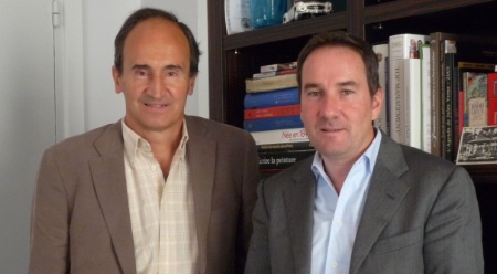Michel Razou (à gauche) et Olivier Bertrand, président du groupe Bertrand. Michel Razou (à gauche) et Olivier Bertrand, président du groupe Bertrand.