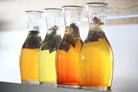Thé glacé en carafe. Thé glacé en carafe.