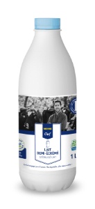 Le lait Métro 'Engagé pour l'avenir'.
