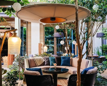 La terrasse pour l'été 2021 du Mandarin Oriental Paris.