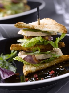 Club sandwich foie gras et margret. Club sandwich foie gras et margret.