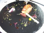 Tartare de thon albacore au soja et escalope de foie gras de canard au macis